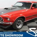 fastback pony Candy Apple Red black vinyl interior chrome vintage classic FoMoCo