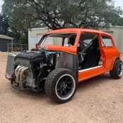 Fiberglass Classic Mini Cooper with Rollcage - Does NOT include motor, subframe