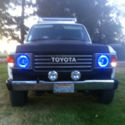 fj60 land cruiser white blue interior