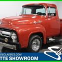 fomoco classic vintage y block truck black interior chrome grill f series 1956