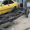 Ford 1936 rolling chassis! Hyd brakes, excellent!