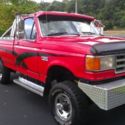 FORD 1989 F-350XLT LARIAT 4X4 7.3 IDI TURBO DIESEL 5 SPEED 8&#039;BED ROLL BAR CLEAN