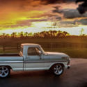 ford f100 short wheel base 351w two tone lowered 20 inch wheels daily driver
