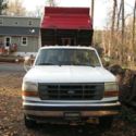 FORD F350 DIESEL, AUTO, 2WD DUALLY ONE TON 4 DOOR DUMP TRUCK