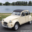 Fully-Restored Beige Citroen 2cv with Galvanized Chassis