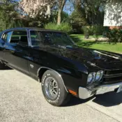 FULLY RESTORED TRIPLE BLACK 1970 SS 369 CHEVELLE NUMBERS MATCHING W/BUILD SHEET