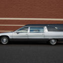 Funeral Hearse Cadillac Fleetwood Silver, Black Vinyl Top, Clean Garage Kept