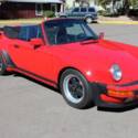 Genuine 1988 Porsche 930 Turbo Cabriolet Guards Red Matching Numbers 69,186 mi.