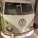 German 1961 Mango Volkswagen Bus VW Split Window