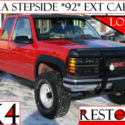 GMC SIERRA 1992 STEPSIDE EXT CAB Z71 LIFTED-MICKEY THOMSON-150 PICS-RESTO-HOT