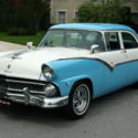 GREAT COLOR COMBO RESTORED - 1955 Ford Fairlane Town Sedan -  2K MILES