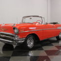 GREAT RUNNING ZZ4 350CI CRATE MOTOR, SLICK RED PAINT, GOOD/CLEAN 57 CONVERTIBLE