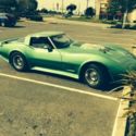 Green 1979 Chevrolet Corvette with T tops