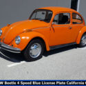 GROOVY 1974 VOLKSWAGEN VW BEETLE! BLUE LICENSE PLATE CALIFORNIA CLASSIC BUG!
