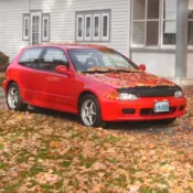 Highly modified Civic VX, all motor H22A, very quick and handles very well