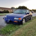Honda Crx Si B18c swap converted to obd1 with hondata s300