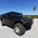 Hummer H1 luxury black SUV 4x4 AC video 350 v8 gas engine cool look "just the 1"