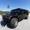 Hummer H1 luxury black SUV 4x4 AC video 350 v8 gas