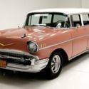 India Ivory/Canyon Coral Straight Steel 327ci V8/TH 350 Trans Very Nicely Done