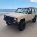 jeep Cherokee diesel Mercedes om617 swap xj turbo 5 speed 4x4 rustys 4.5 lift