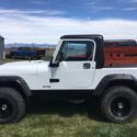 jeep cj white 1/2 hard cab, 86000 original miles, wrangler 1989