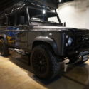 LAND ROVER DEFENDER 110 METALLIC GREY OVER BLACK DIAMOND STITCHED LEATHER