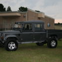 Land Rover Defender 130 withTurbo diesel engine.