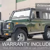 Land Rover Defender 90 Green with 69538 Miles, for sale!