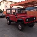 land rover defender 90 w/ NAS style removeable roof and soft top hoopset