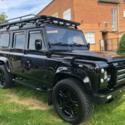 LANDROVER DEFENDER 110 CSW 200tdi 1992 200TDi SANTORINI BLACK CUSTOM LEATHER