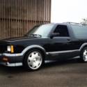 Low mileage 1993 GMC Typhoon.  1 of 98 Black and Grey two tone.