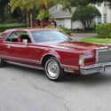 LUXURY GROUP LOW MILE SURVIVOR - 1977 Lincoln Mark V Rose Red Coupe-  24K MI