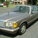 MERCEDES 350SD TURBO DIESEL 1991 CHAMPAGNE WITH TAN LEATHER INTERIOR W126 NO RES