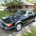 Mercedes 560 SL 1989 57,000 miles Black with Black leather conv/hardtop