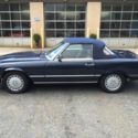 Mercedes 560SL convertible in dark blue with hard top -- Great condition