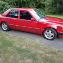 Mercedes 92 300E Sportline 5 Speed Manual Signal Red Black Leather Rust free 124