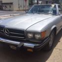 Mercedes Benz 1978 450 SL Roadster Low Miles Both Tops Silver Blue Leather V8