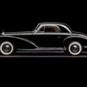 Mercedes Benz 300S Coupe 1955 Black with original Burgundy leather interior