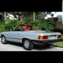 Mercedes Benz 450 SL - 1979 - Silver red interior