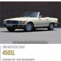 MERCEDES BENZ 450SL CELEBRITY OWNED BY A LISTER KIM BASINGER