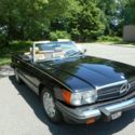 Mercedes-Benz 560 SL Model 107 1987 Roadster Convertible Black Tan Interior