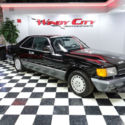 Mercedes Benz 560SEC Coupe Only 2 Owners Black Over Gray Heated Leather!