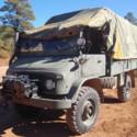 Mercedes UNIMOG 404S with Werner A model PTO winch