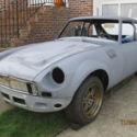 MGB GT SEBRING ROLLING BODY SHELL WITH MANY NEW PARTS&gt;