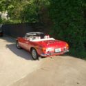 MGB Red Convertible White Top Spoke Wheels Every Day Driver Stereo New Interior