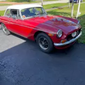 MGB with Rare (in the US) Refurbished Factory Works Hardtop