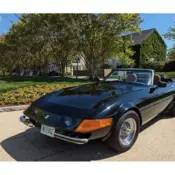 Miami Vice Black Daytona Spyder Recreation Wire Wheels,