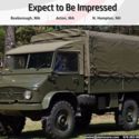 Military Green Mercedes-Benz Unimog 404 at AlphaCars & Ural of New England
