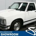 modern classic chrome s10 chevy 350 v8 5-speed manual transmission white