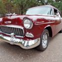 MUNCIE 4-SPEED 350 V-8 VINTAGE AIR - Classic Hot Rod 55 Chevy 210 Post - VIDEO